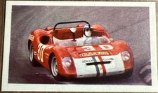 Carta da corsa Candygum Milano Auto Sprint 1975, auto Fiat-Abarth 1000