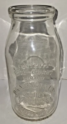Minnich Dairy Products Manteno IL ILL Illinois QT Sour Cream Cottage Cheese 1930 - Image 1 of 4