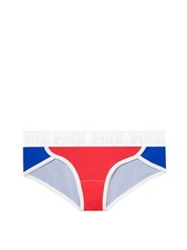 Victoria's Secret PINK Logo Hipster Panty Red White Blue
