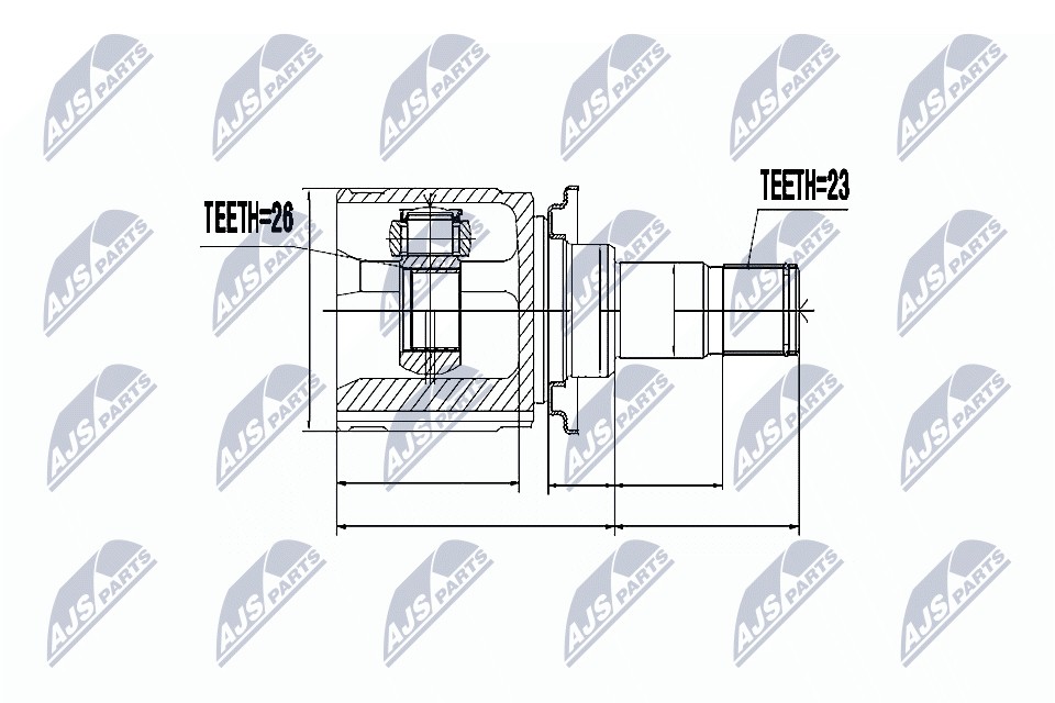 N.T.Y. NPW-MS-044.NTY Joint Kit, drive shaft for CITROËN,MITSUBISHI,PEUGEOT - Image 13