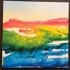 Bird Dad~Self Titled LP~2019 Electronic~Electro~Yellow Vinyl~With Inserts~NEW