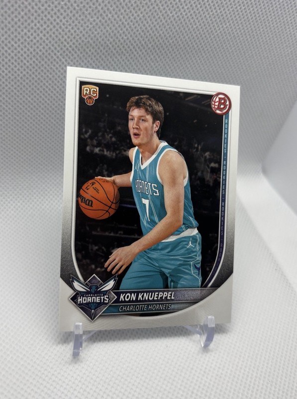 Topps 2025-26 Bowman Kon Knueppel Rookie Charlotte Hornets #4 Base Set NBA Card