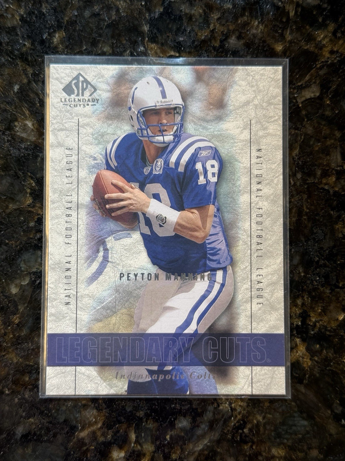 2002 Peyton Manning Indianapolis Colts "Legendary Cuts"  SP Upper Deck #22