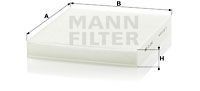 1 x MANN Filter cabin air CU 2545 for MERCEDES-BENZ G-CLASS (W463) 05/08-02/18