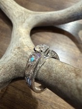 Holliday Jewelry 14k White Gold Lab created Diamond Ring 1.06ctw IGI D SI1 9