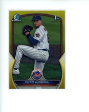 2023 Bowman Chrome Draft Yellow Refractor #BDC147 Wyatt Hudepohl #d 69/75