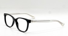 COACH HC 6072 5327 BLACK GLITTER/CRYSTAL AUTHENTIC EYEGLASSES 52-17