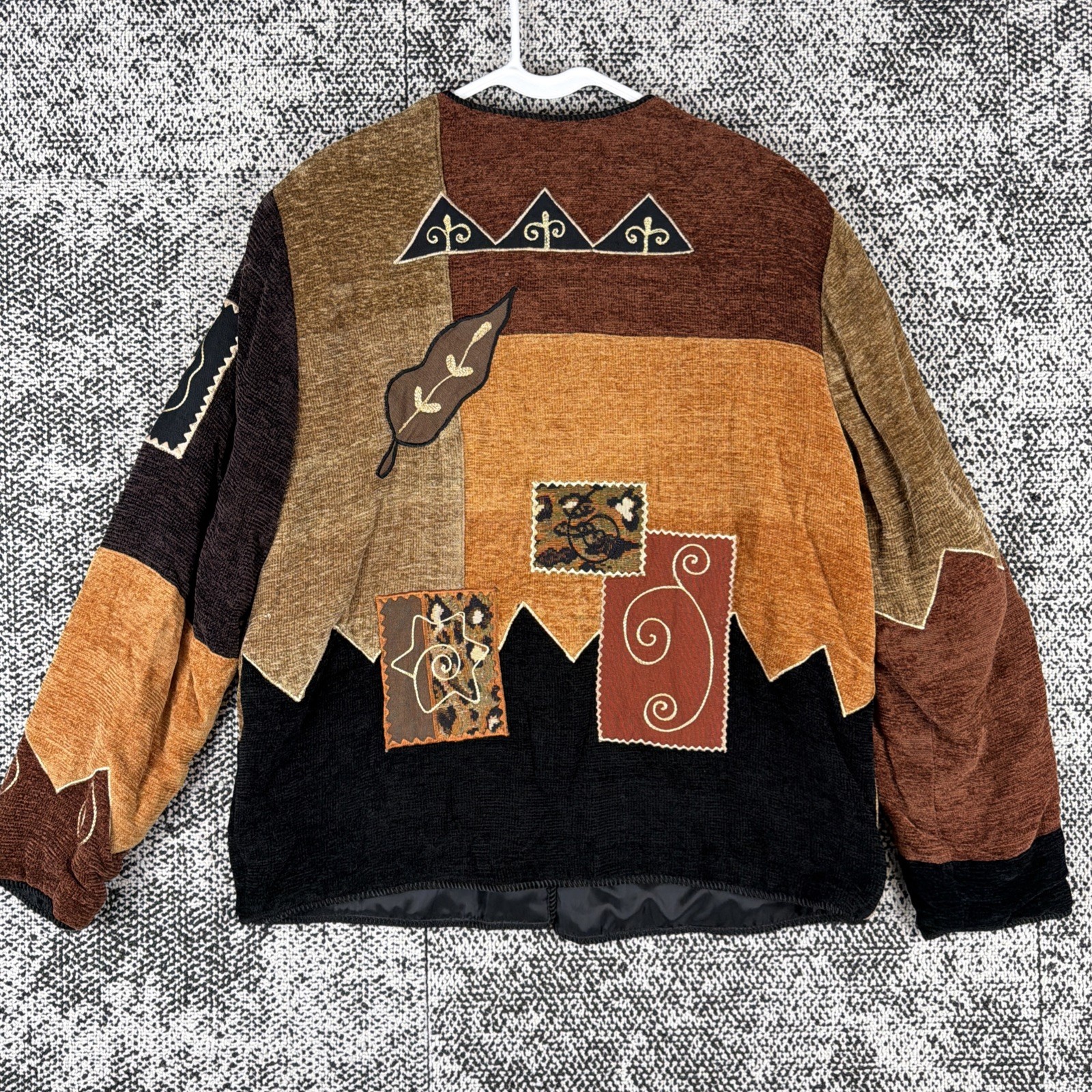 Allure Boho Patchwork Lined Jacket Womens Medium … - image 2