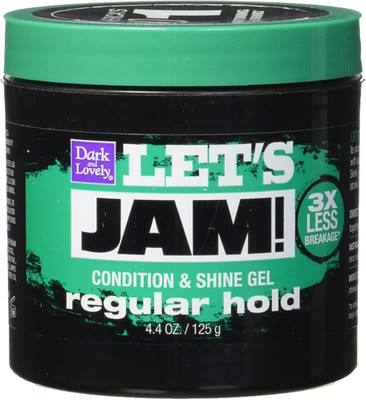 Lets Jam Condition & Shine Gel Regular Hold Jar (130Ml), 4.4 Oz