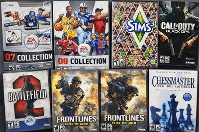 EA Sports 07 & 08 Collection PC Bundle + Sims 3 Black Ops Battlefield 8 Game Lot