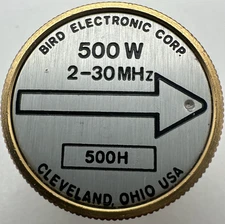 Bird 43 Thruline WattMeter Element 500W 500H 2-30MHz