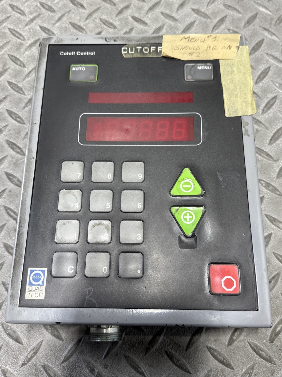 Quadtech 7900290560606 Cutoff Control Membrane Keyboard        C-9