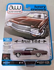 Auto World Premium Luxury Cruisers 1970 Chevy Impala Custom Coupe Free Shipping