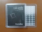 Valcambi CombiBar Silver Bars 100x1g 999 Fine, 100g Total Precious Metal