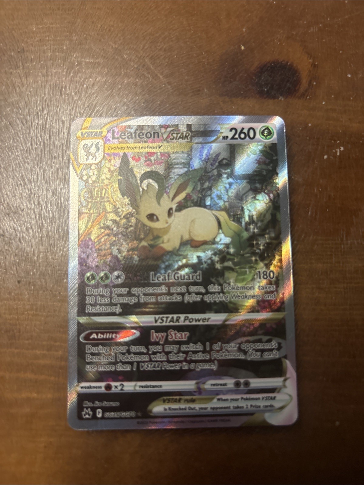 Pokémon TCG Leafeon VSTAR Crown Zenith: Galarian Gallery GG35/GG70