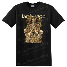 Lamb of God Metal Skull Demon T Shirt Band Graphic Tee Concert Style