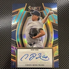 24 Panini Select Signature Selections Chien-Ming Wang #SS-CMW Tie-Dye Prizm /25 