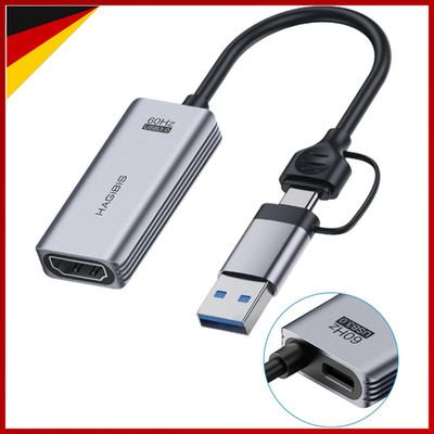 Video Capture Card HDMI zu USB 1080P 60fps für Live Streaming Gaming Grabber