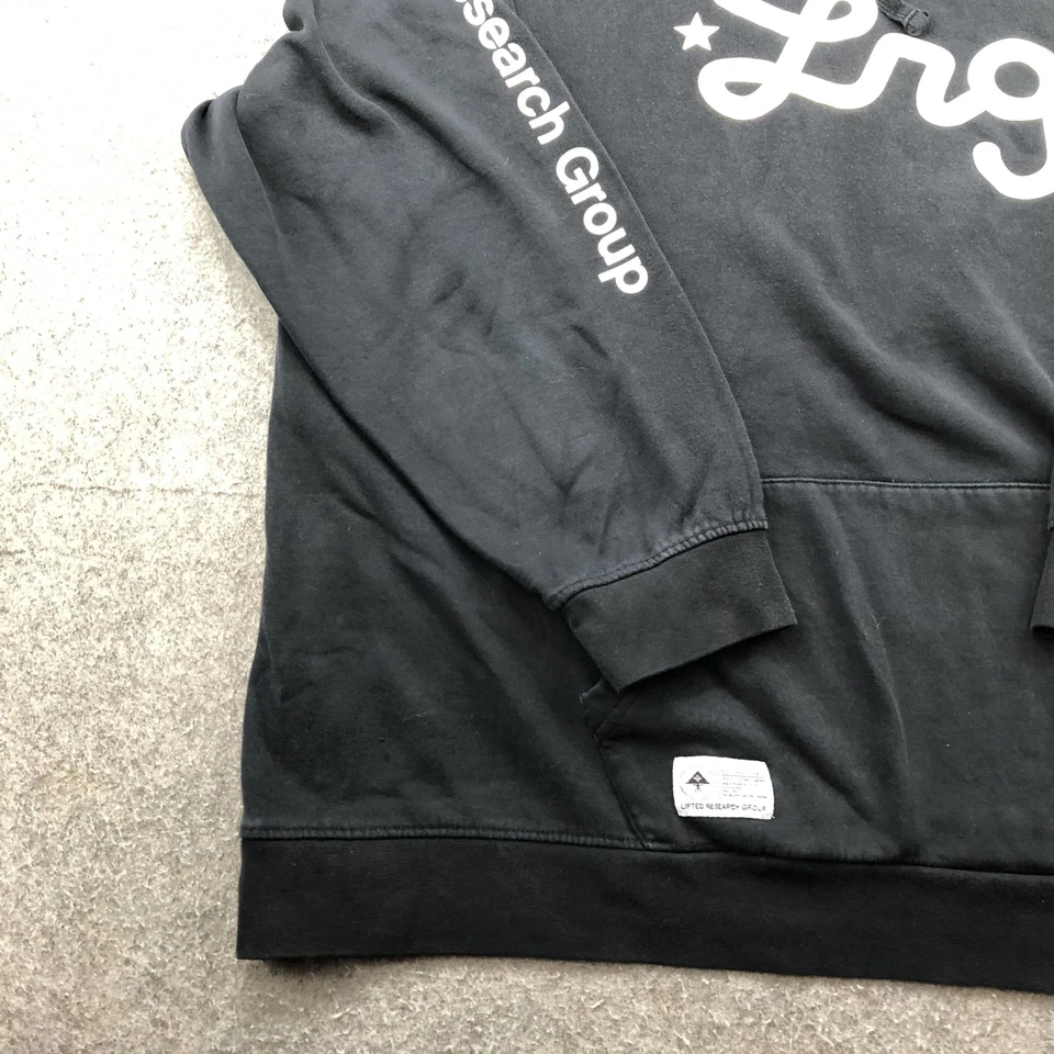 LRG Hoodie Mens 5XL Black Lifted Research Group Pullover Sweatshirt Streetwear - Image 2 of 4