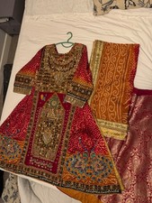 Heavily Embroidered Traditional Balochi Dress- 3 piece