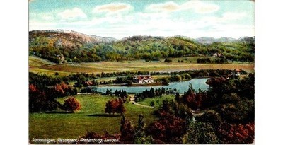 1910s Slottsskogen Park Gothenburg Sweden Postcard-Lake View-Fredrik Peterson