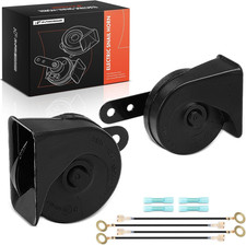 Dual Snail Horn High Low Universal Electric Horns - 12V 110Db - Compatible with
