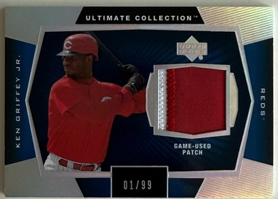2003 UD Ultimate Collection Patch #01/99 Ken Griffey Jr. Game Used Patch RARE SP
