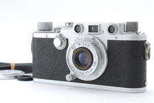 Read Near MINT Leica IIIF Black Dial Camera Elmar 5cm f/3.5 Lens From Japan