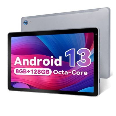 10.1'' WIFI Tablet Android 13 HD 128GB Tablet Octa-Core Dual Camera Touchscreen