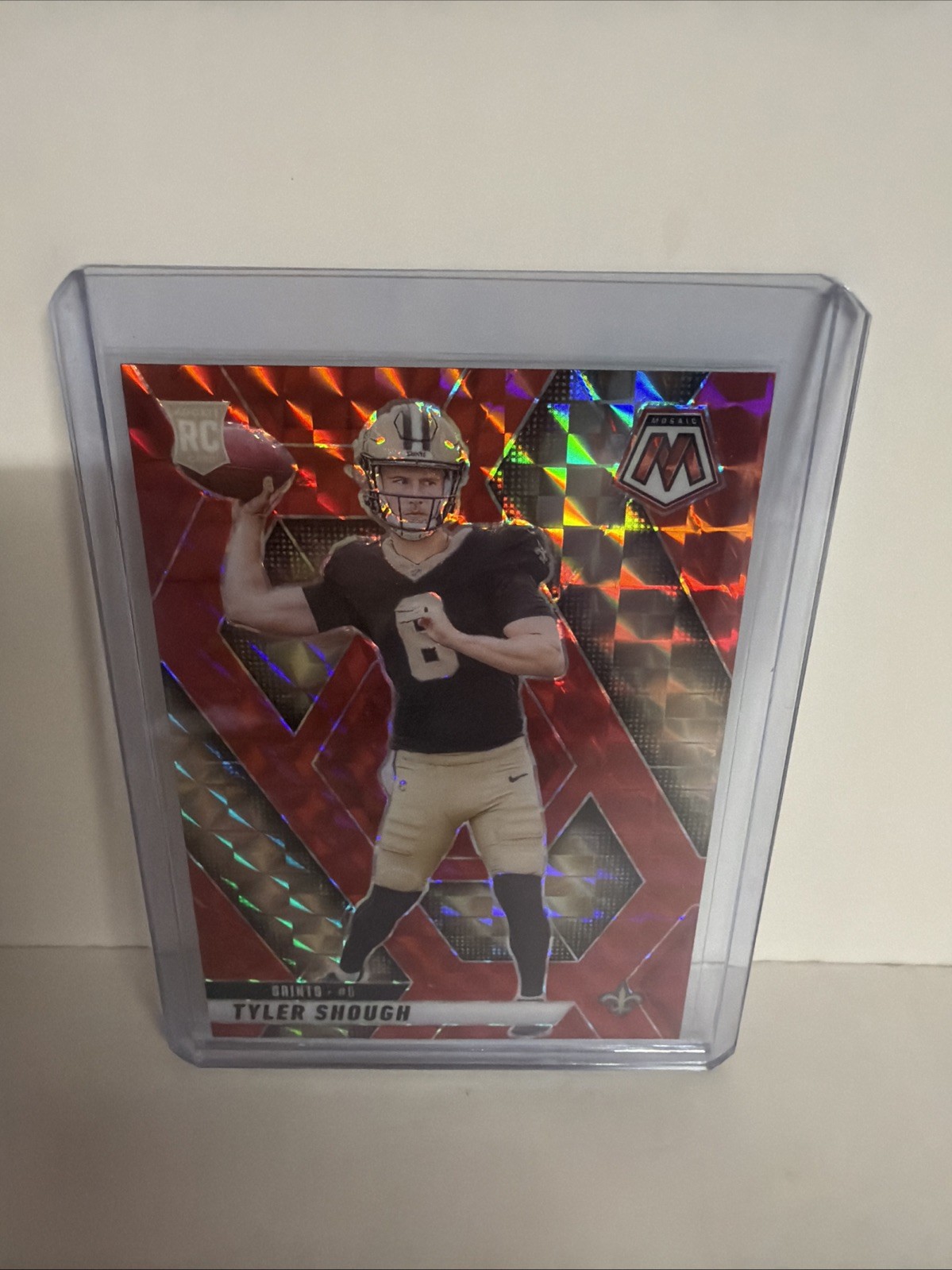 2025 Panini Mosaic - Tyler Shough #312 Red Mosaic (RC)