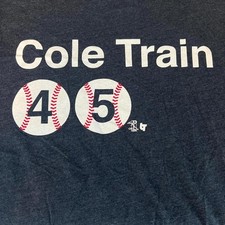 Breaking T Gerrit Cole Bronx Cole Train TShirt Blue Size M