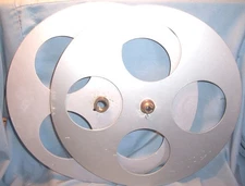 16MM 1200' 11.5" J & R FILM CO Motion Picture Movie Projector Take Up SPLIT Reel