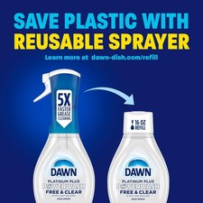 Dawn Powerwash Free & Clear Light Pear Dish Spray, Soap Starter Kit, 16 Fl Oz 0.39 per fl oz