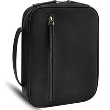 Jack&Chris Full Grain Leather Bible Covers, Church Bag Bible Protective Book Hol