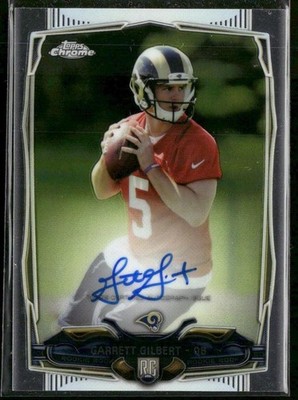 2014 Topps Chrome #224 Garrett Gilbert Rookie Autographs Auto St. Louis Rams H01