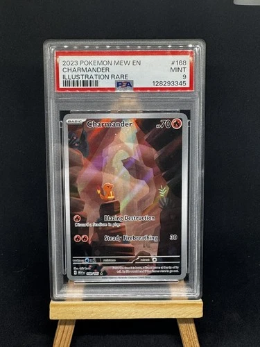 Charmander 168/165 English Scarlet & Violet 151 Illustration Rare PSA 9