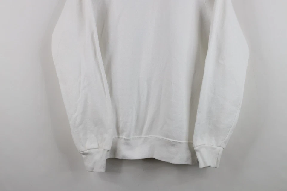 Sudadera de Colección Años 90 Streetwear Para Mujer Talla Mediana Cuello Redondo Blanco EE. UU. Foto 3 de 4