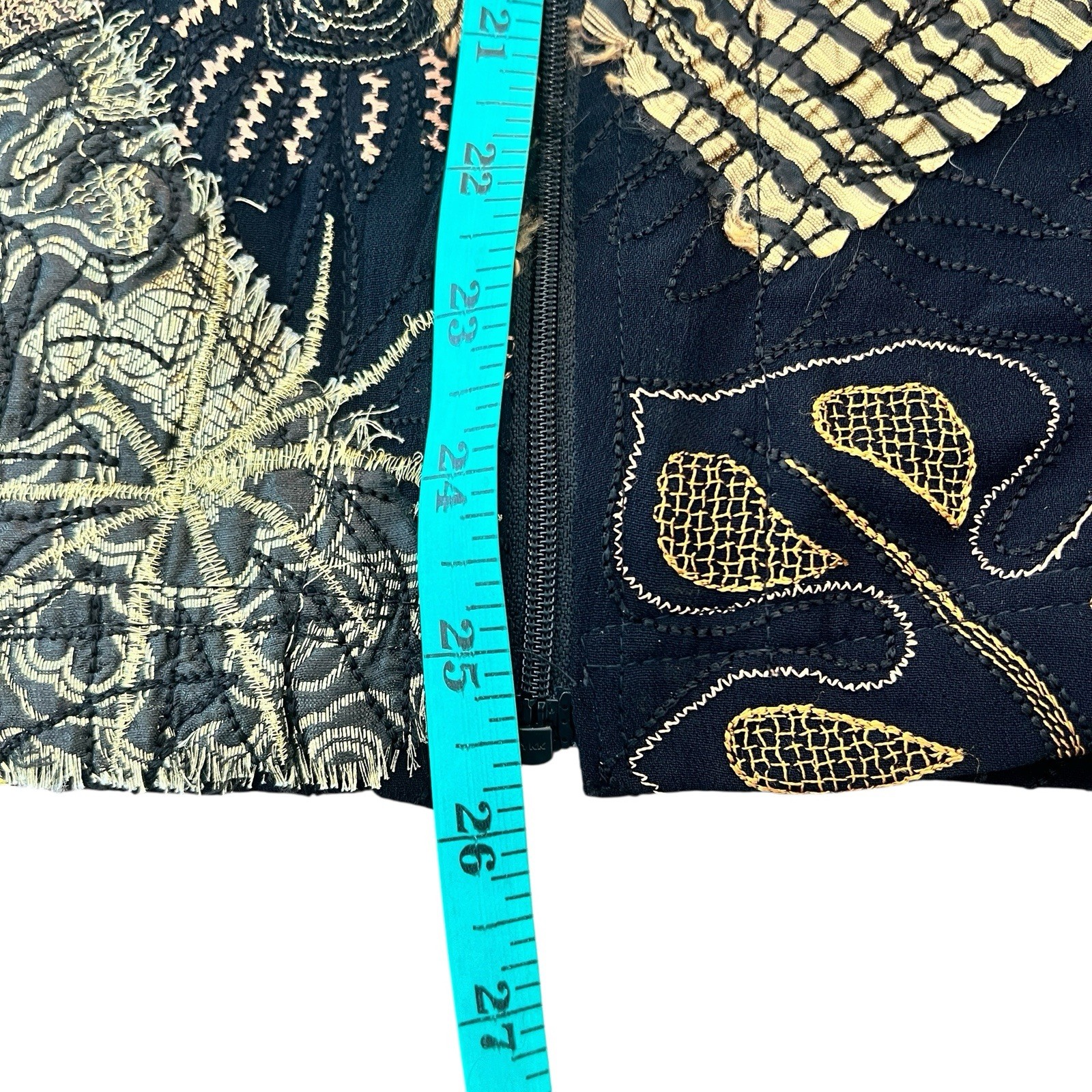 Chicos Blazer Jacket Patchwork Tapestry Boho Flor… - image 14