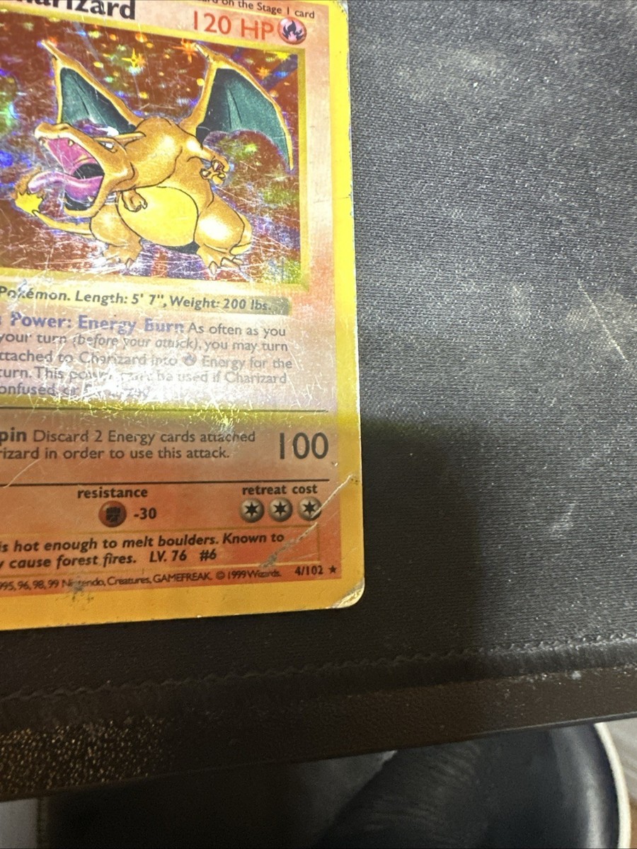 Charizard 4/102 Base Set (Shadowless) Holo DMG Damaged | eBay