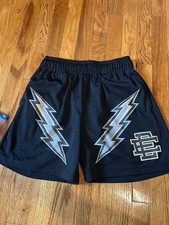 Eric Emanuel Men s Black Mesh Graphic Logo At...