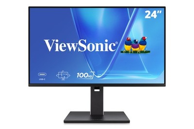 ViewSonic VG2452 24 Inch IPS 1080p Ergonomic Monitor, 100Hz, USB Hub