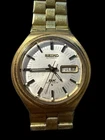 Vintage Seiko DX Automatic 25 Jewels Gold Tone Day Date Men's Wristwatch Japan