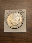 1888 s Morgan silver dollar AU details rim obverse GENUINEGUARANTEE