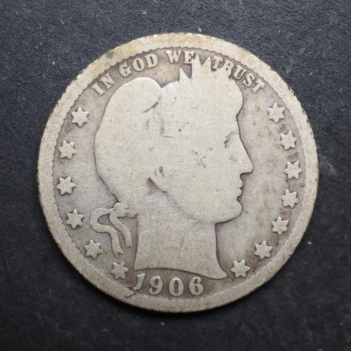 1906 *O * BARBER SILVER QUARTER  ***NICE*** FREE SHIPPING   C2061