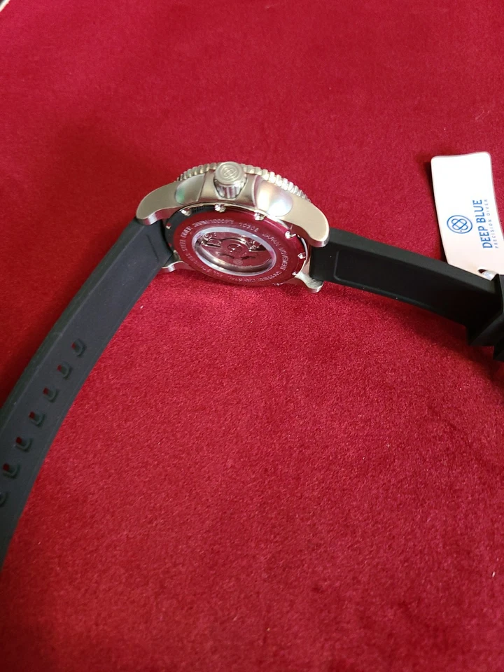 Автоматические дайверские часы Deep Blue Precision Diver Master 1000 II черный циферблат - Изображение 4 из 4