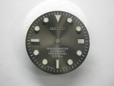 New Replacement Sun Ray Grey Marine Master Date Dial 300m for Seiko 7S26 NH35