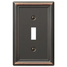 Chelsea Antique Bronze Metal Switchplate Wall Plate Covers Light Switch Outlet