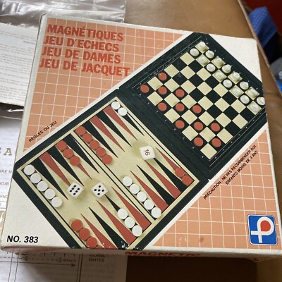 Bin Travel Magnet Schach/Dame/Rücken Gammon Scharnier Kong