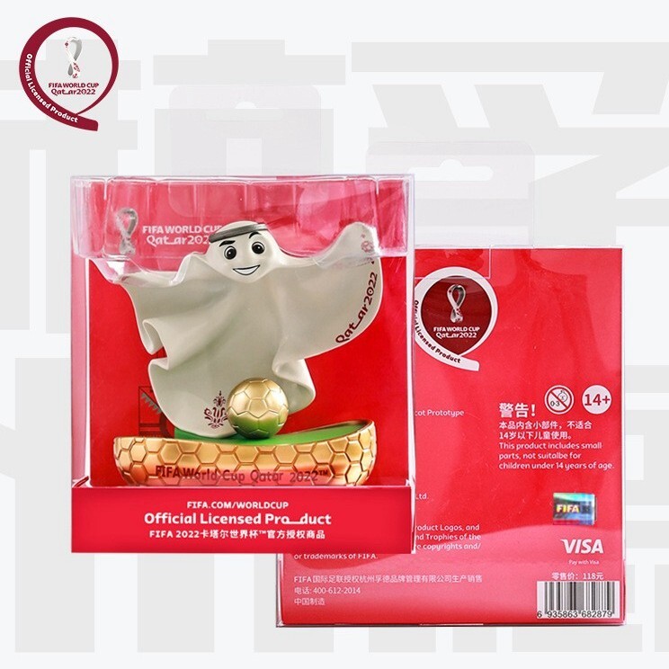 Official authenti Qatar 2022World Cup la'eeb Mascot Doll Football