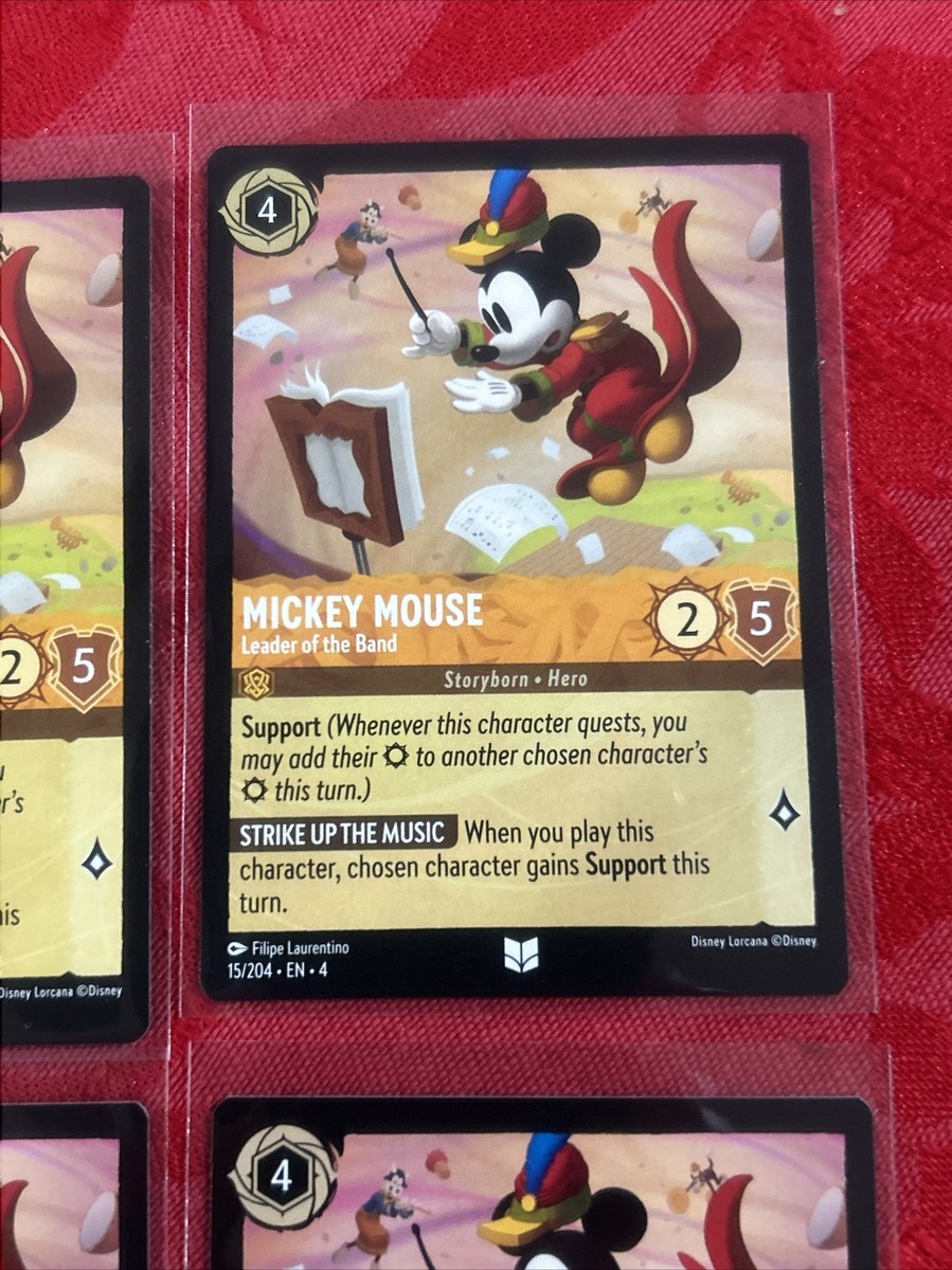 4x Disney Lorcana: Ursula's Return - Mickey Mouse - Leader of the